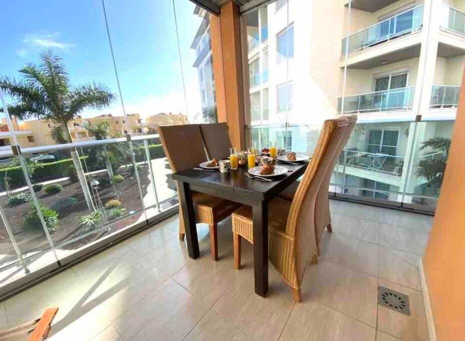Elegant Colonial Style Ocean View Golf Del Sur Apartment San Miguel de Abona Ngoại thất bức ảnh